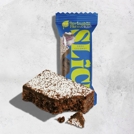 Springhill Farm Choc Coconut Slice