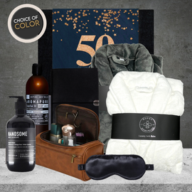 Happy 50th Birthday Self Care Hamper For Him