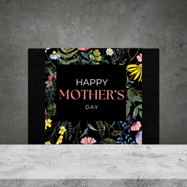 Happy Mother's Day Box Design (Black)