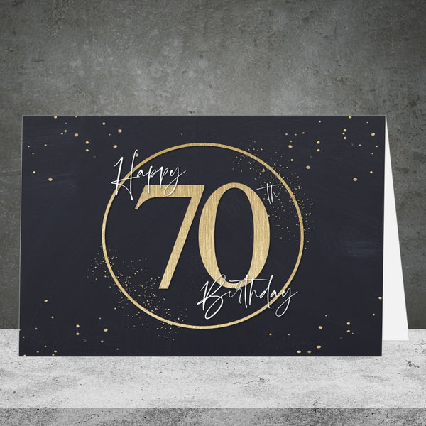 70th Birthday Greeting Card