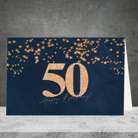50th Birthday Greeting Card
