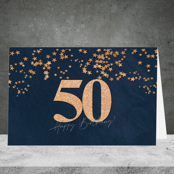 50th Birthday Greeting Card