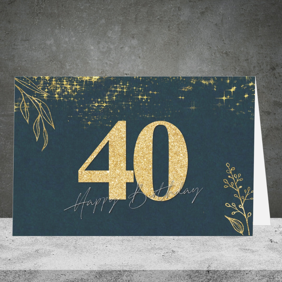 40th Birthday Greeting Card