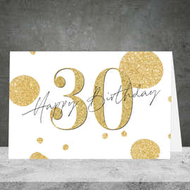 30th Birthday Greeting Card