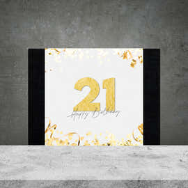 21st Birthday Box Design