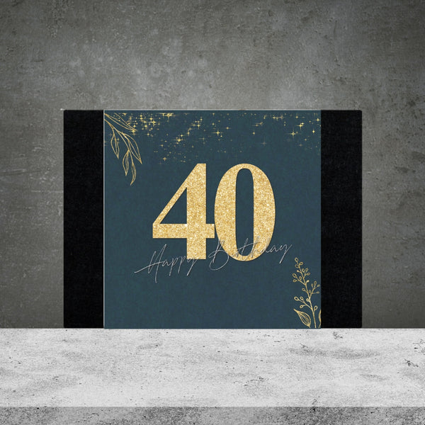 40th Birthday Box Design