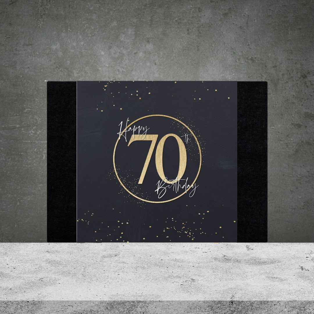 70th Birthday Box Design