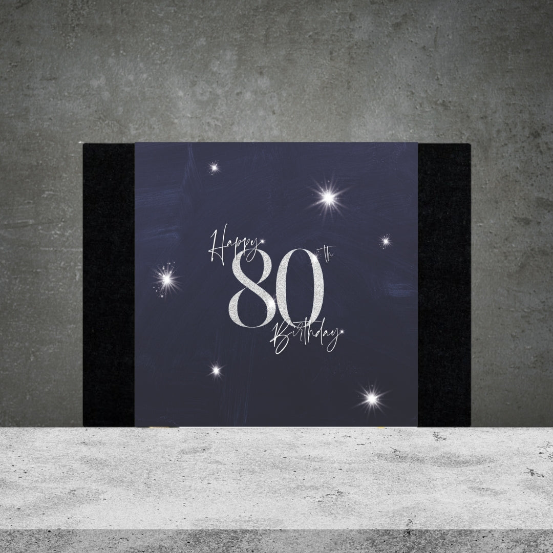 80th Birthday Box Design