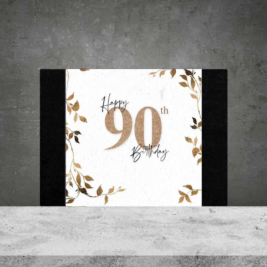 90th Birthday Box Design