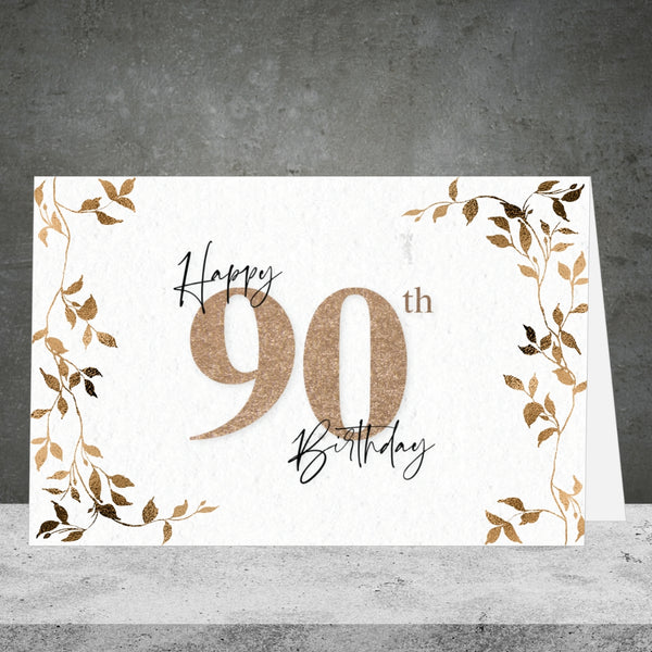 90th Birthday Greeting Card