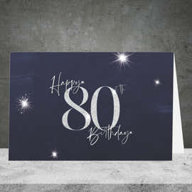 80th Birthday Greeting Card