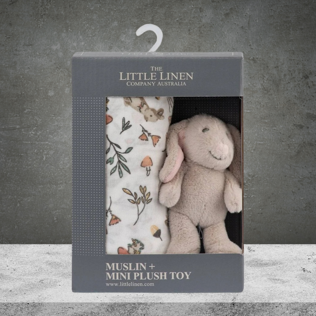TLCC Soft Plush Toy Baby Muslin Wrap Harvest Bunny