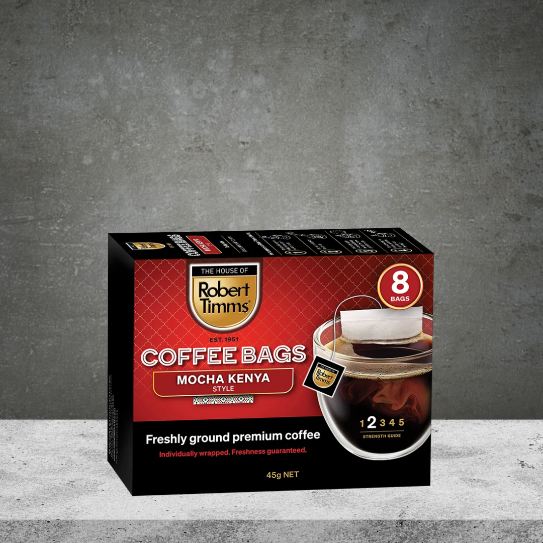 The House Of Robert Timms Mocha Kenya Coffee Bags 8s