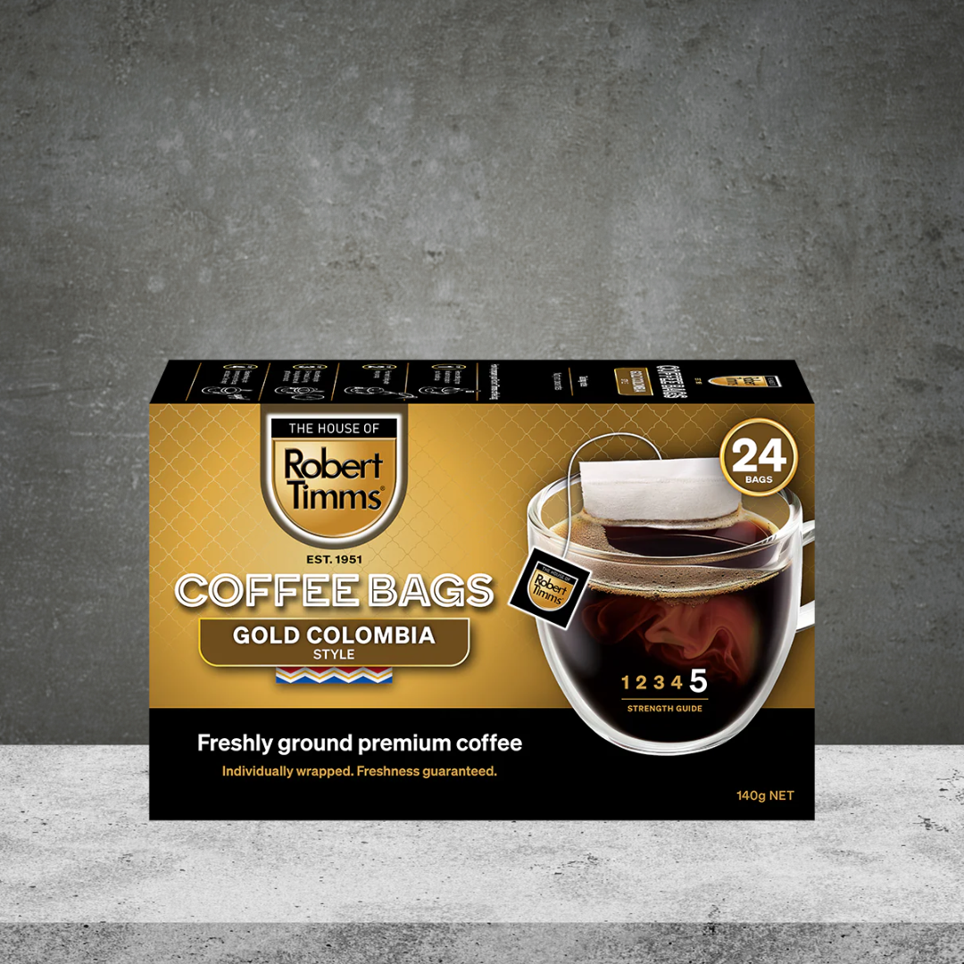 The House of Robert Timms Gold Colombia Coffee Bags 8s