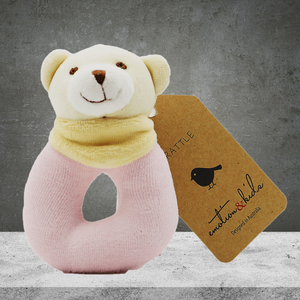 Emotion & Kids Pink Bear Rattle