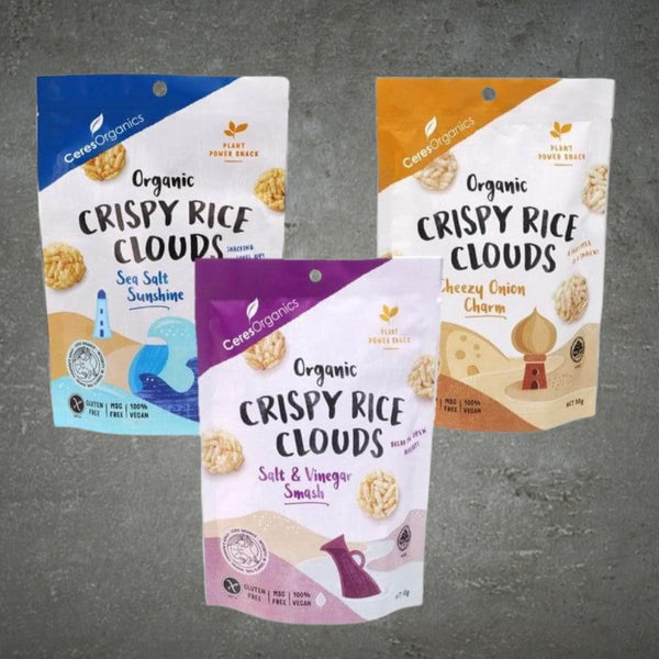 Ceres Organics Crispy Rice Cloud Varieties 100g