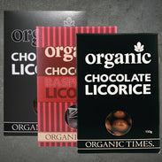 Organic Times Chocolate Coated Licorice 150g