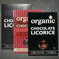 Organic Times Chocolate Coated Licorice 150g