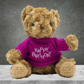Happy Birthday Teddy Pink