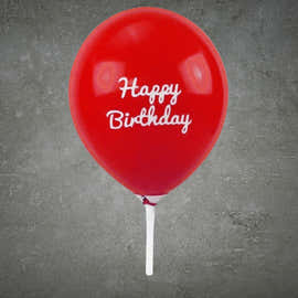 Red Happy Birthday Balloon