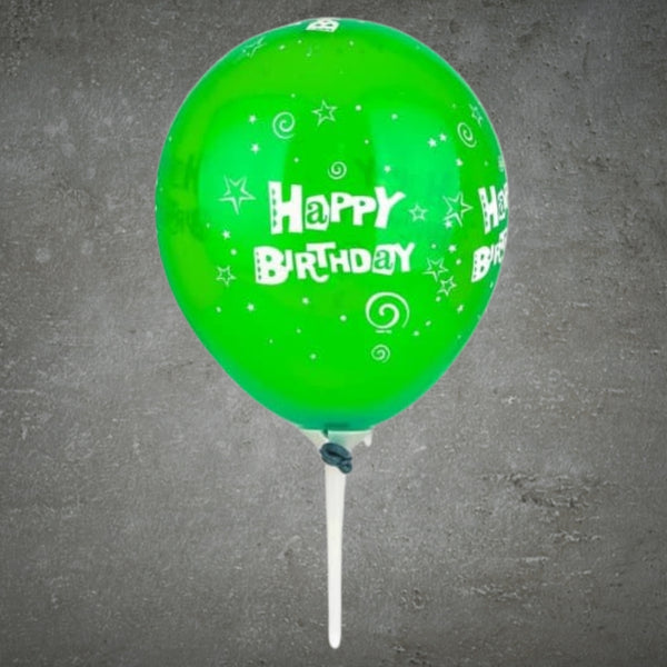 Green Happy Birthday Balloon