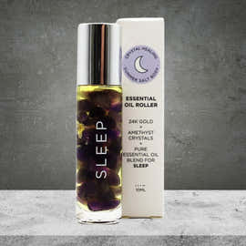 Summer Salt Body Sleep Amethyst Crystals Essential Oil Roller 10ml