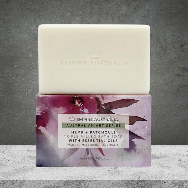 EMPIRE AUSTRALIA ART SERIES HEMP & PATCHOULI SHEA BUTTER SOAP 200G