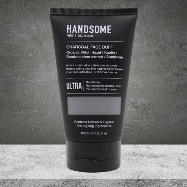 Handsome Men's Charcoal Face Buff 125ml