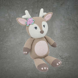 LIVING TEXTILES AVA THE FAWN KNITTED TOY