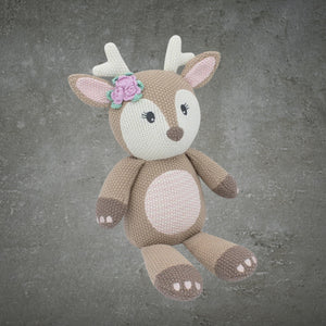 LIVING TEXTILES AVA THE FAWN KNITTED TOY