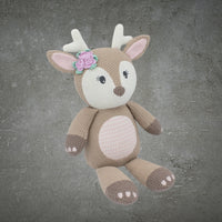 LIVING TEXTILES AVA THE FAWN KNITTED TOY