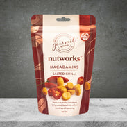 NUTWORKS SALTED CHILLI MACADAMIAS 75G