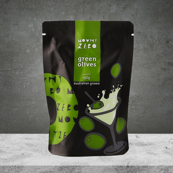 MOUNT ZERO OLIVES GREEN OLIVES IN BRINE 150G