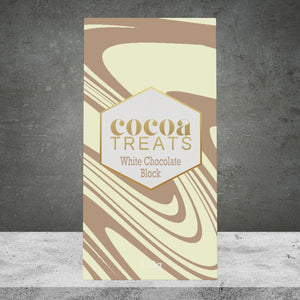 COCOA TREATS BELGIAN WHITE CHOCOLATE 100G