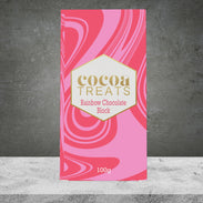 COCOA TREATS BELGIAN MILK CHOCOLATE RAINBOW 100G