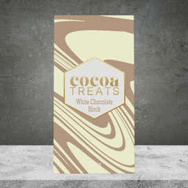 COCOA TREATS BELGIAN WHITE CHOCOLATE 100G