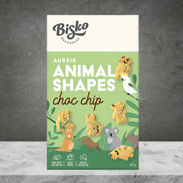 MAC'S EVERYDAY BISCUITS CHOC CHIP ANIMAL SHAPED  165G