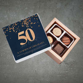 50th Birthday Pure Indulgence Choc Box 40g