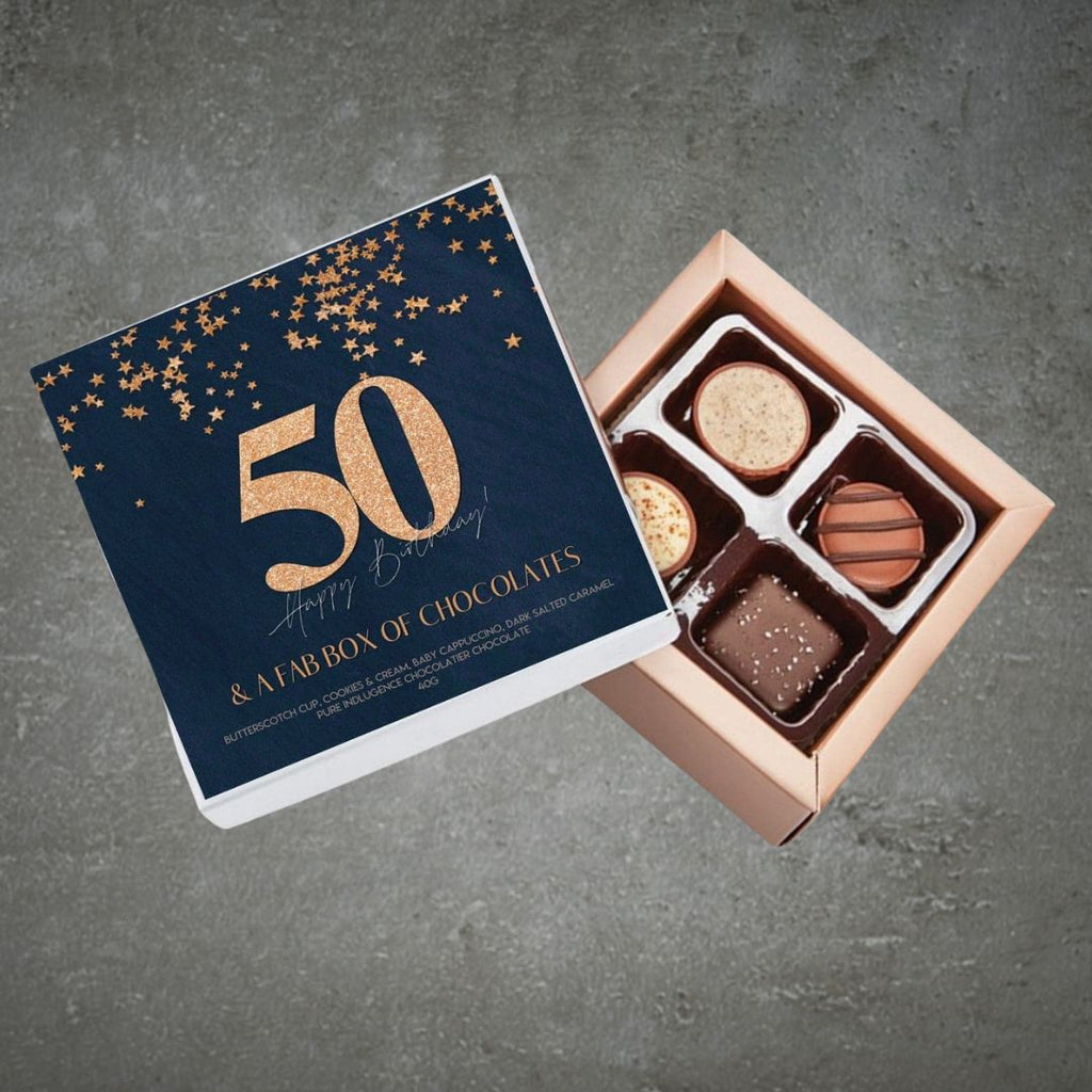 50th Birthday Pure Indulgence Choc Box 40g