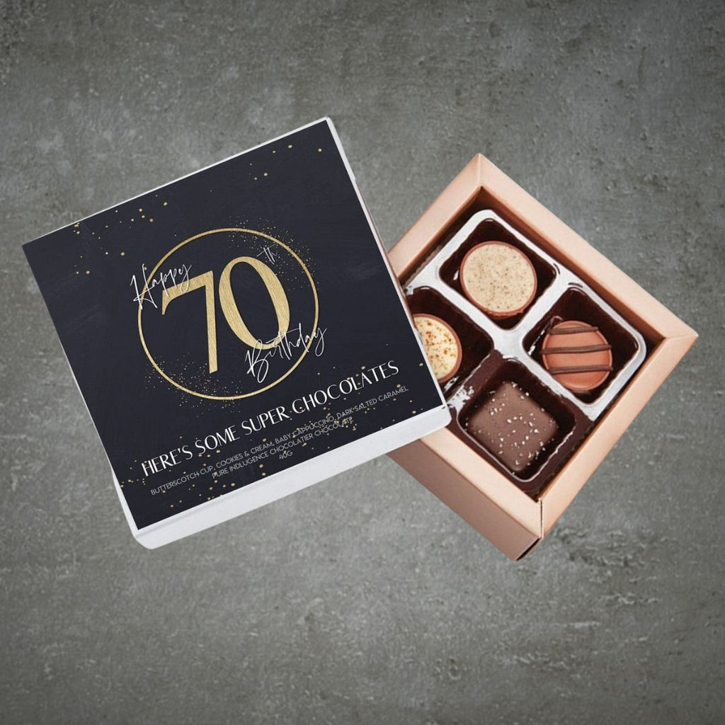 70th Birthday Pure Indulgence Choc Box 40g
