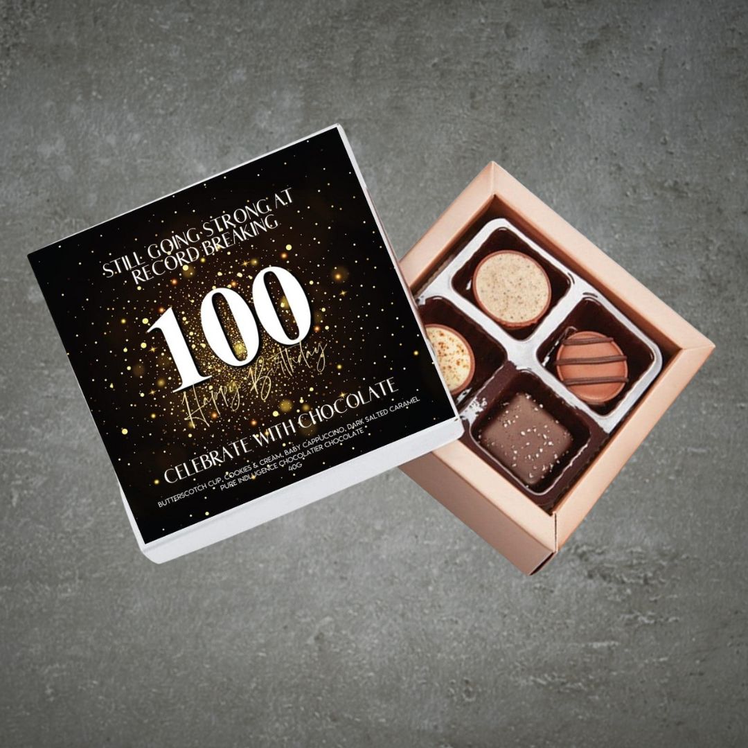 100th Birthday Pure Indulgence Choc Box 40g