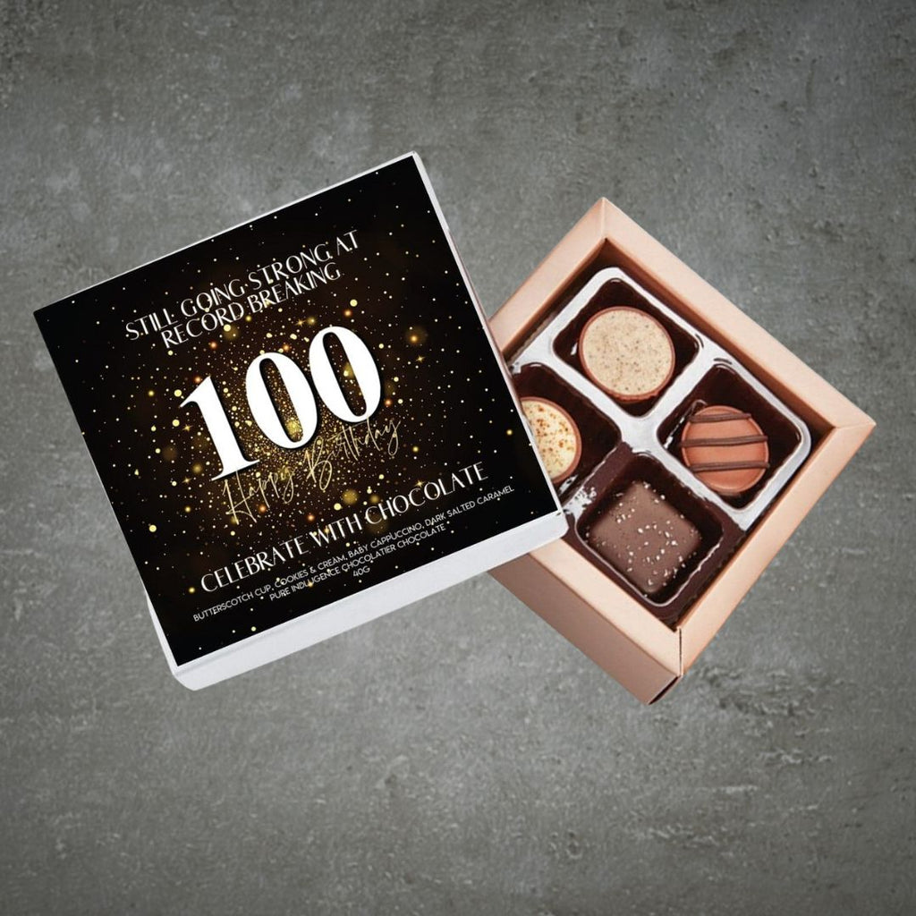 100th Birthday Pure Indulgence Choc Box 40g