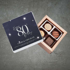80th Birthday Pure Indulgence Choc Box 40g