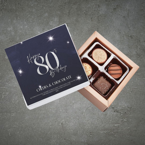 80th Birthday Pure Indulgence Choc Box 40g