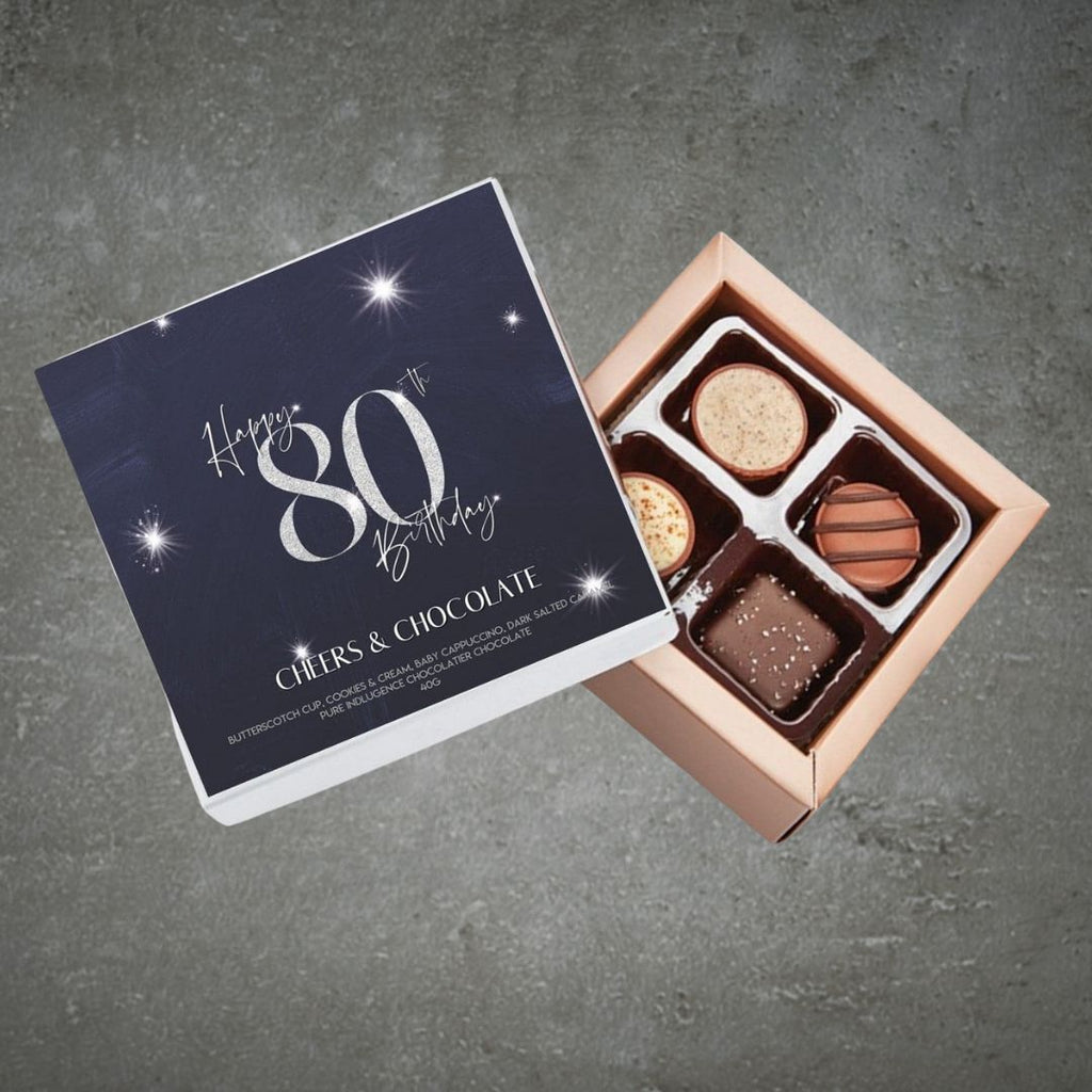 80th Birthday Pure Indulgence Choc Box 40g