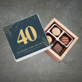 40th Birthday Pure Indulgence Choc Box 40g