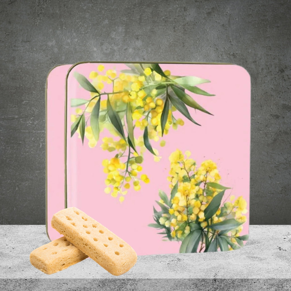 VALLEY PRODUCE CO AUSTRALIAN WATTLE SHORTBREAD TIN 180G