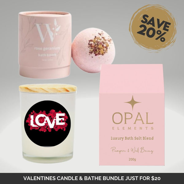 Valentines Candle & Bathe Bundle