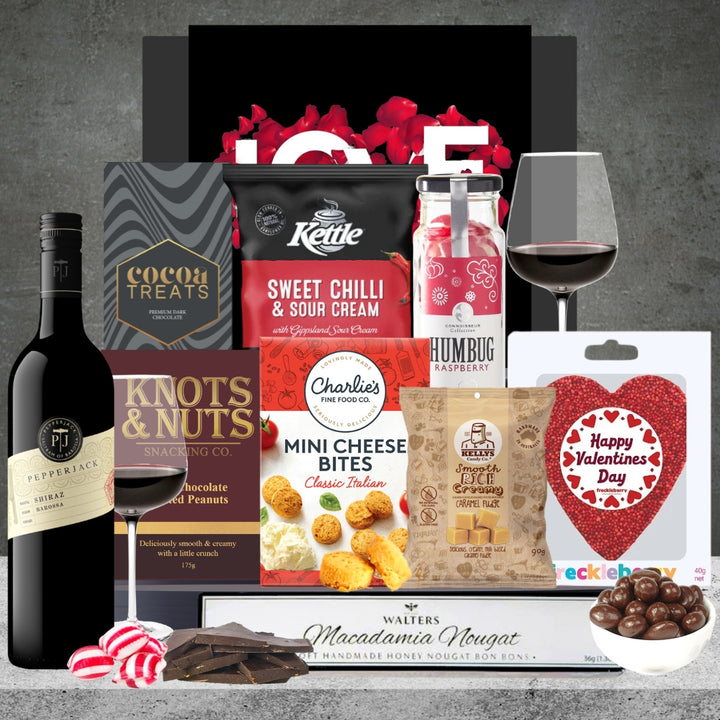 Valentines Chocolate & Wine Hamper Featured Image