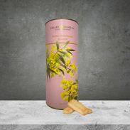 Valley Produce Co Australian Wattle Shortbread Tube 180g